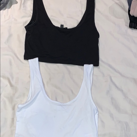 Black & White Crop Tops (2 for $15, 1 for $9) - Picture 1 of 3